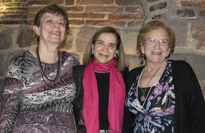  De izquierda a derecha: Hedy Mautner, Isabel Catoni y Leticia Marzolo